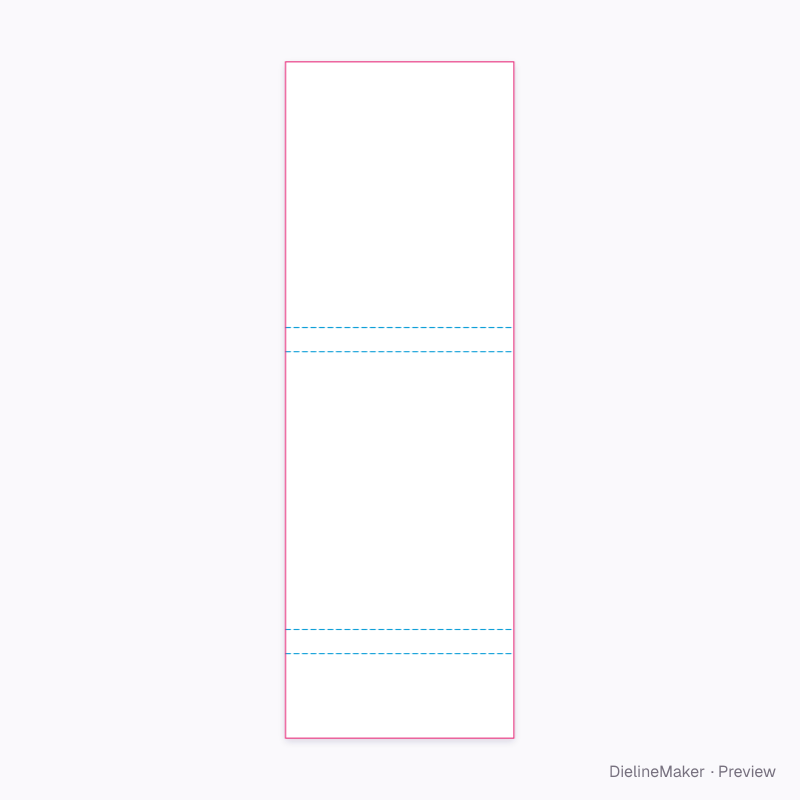 Pocket matchbook flat dieline