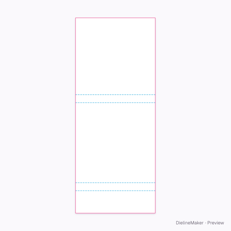 Standard restaurant matchbook flat dieline