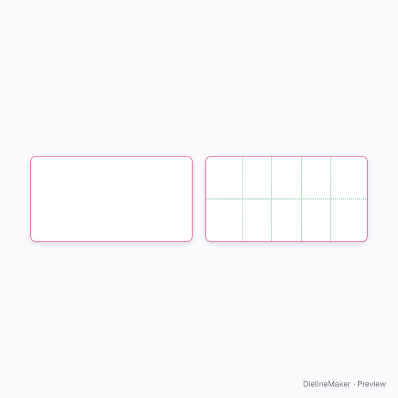 Round tablet blister, 10 tablets flat dieline