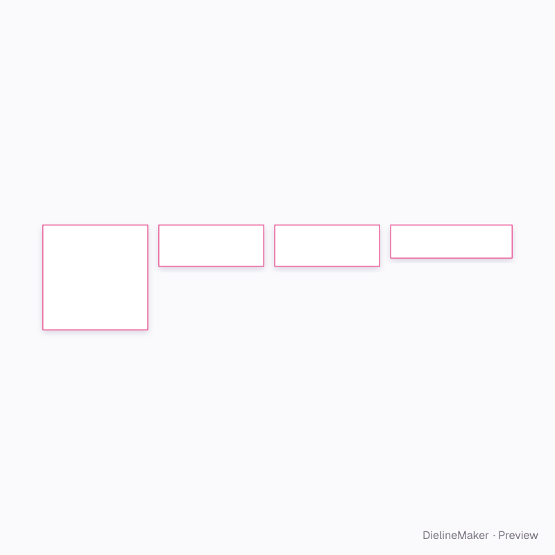 Wooden sticky note case artwork area