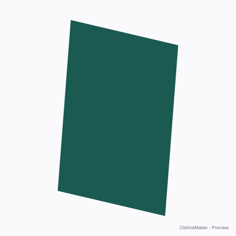 5 × 7 in drinks menu card