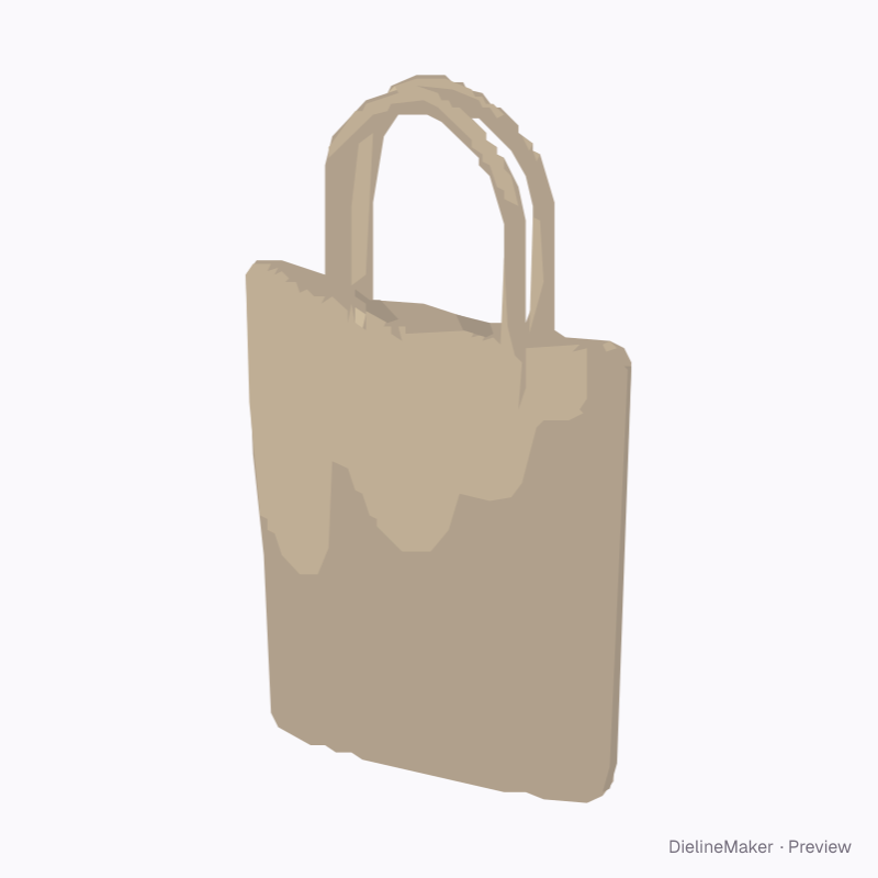 Natural mesh shopping tote