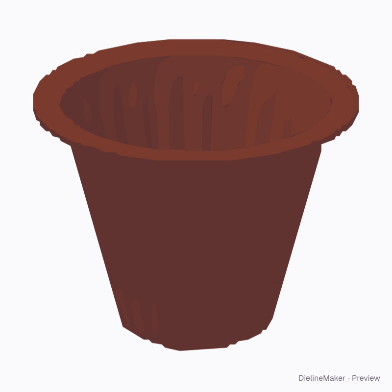 Metal coffee capsule
