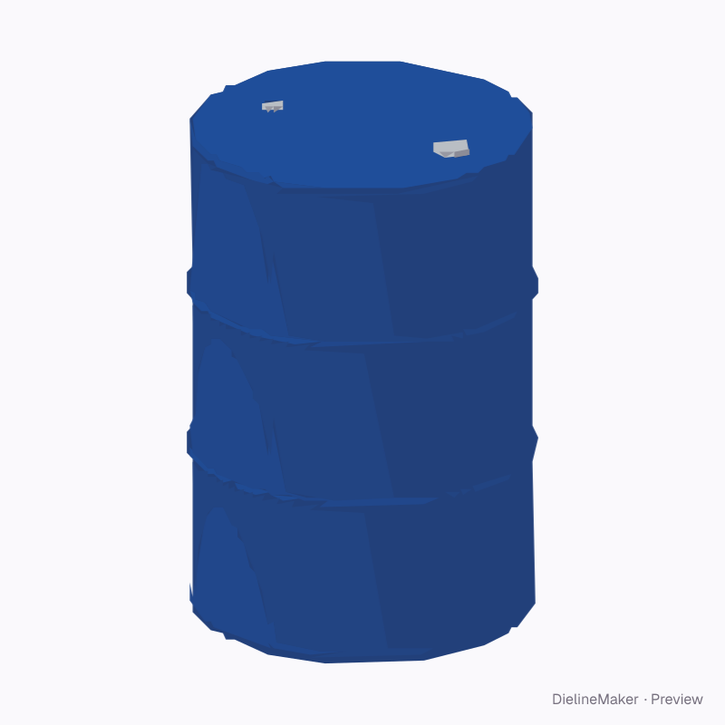 200 L metal barrel