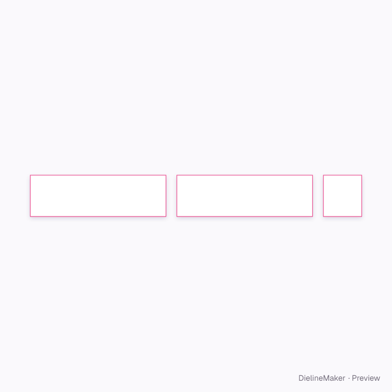 Long-box billboard truck flat dieline
