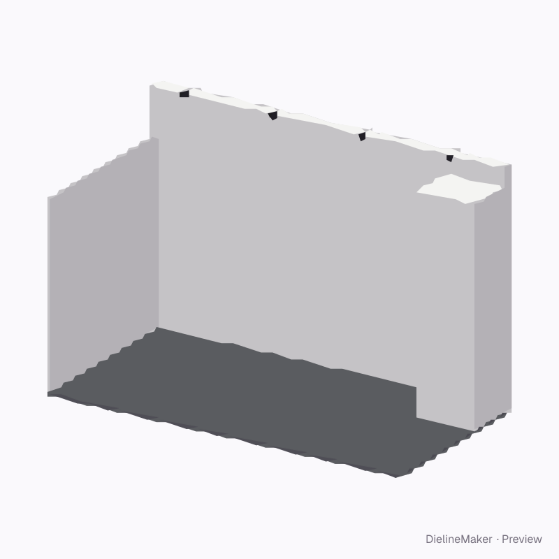Corner stand with storage tower and raised header