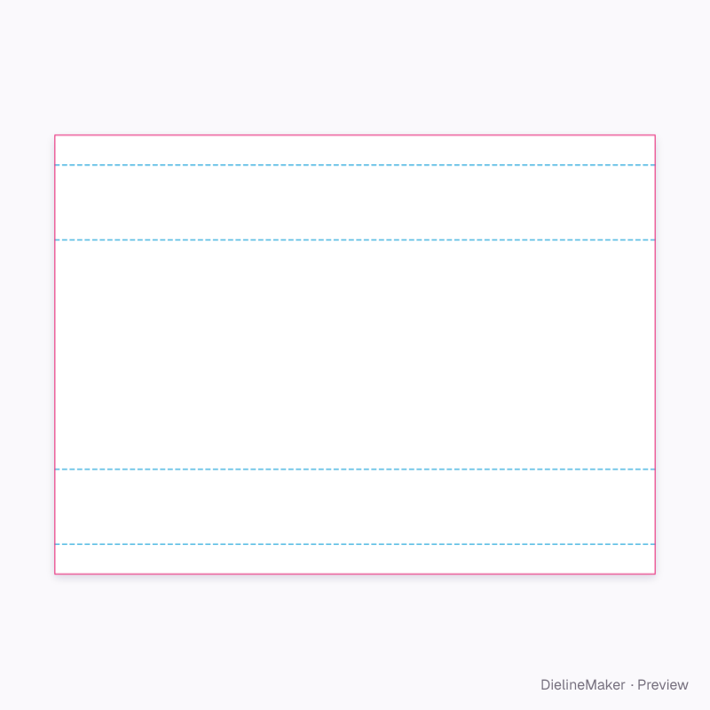Flanged U channel liner flat dieline
