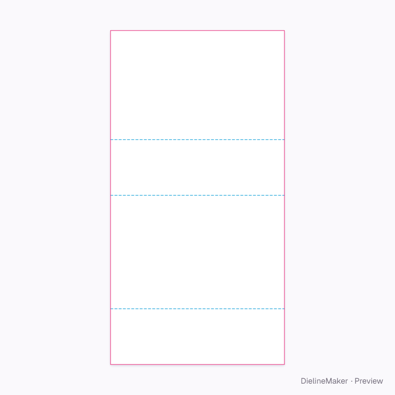 Four-panel wrap liner flat dieline