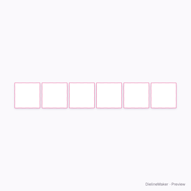 Finger-jointed puzzle box flat dieline