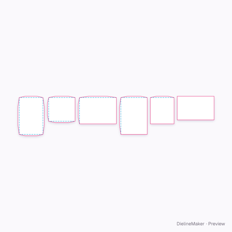 Flat dieline preview