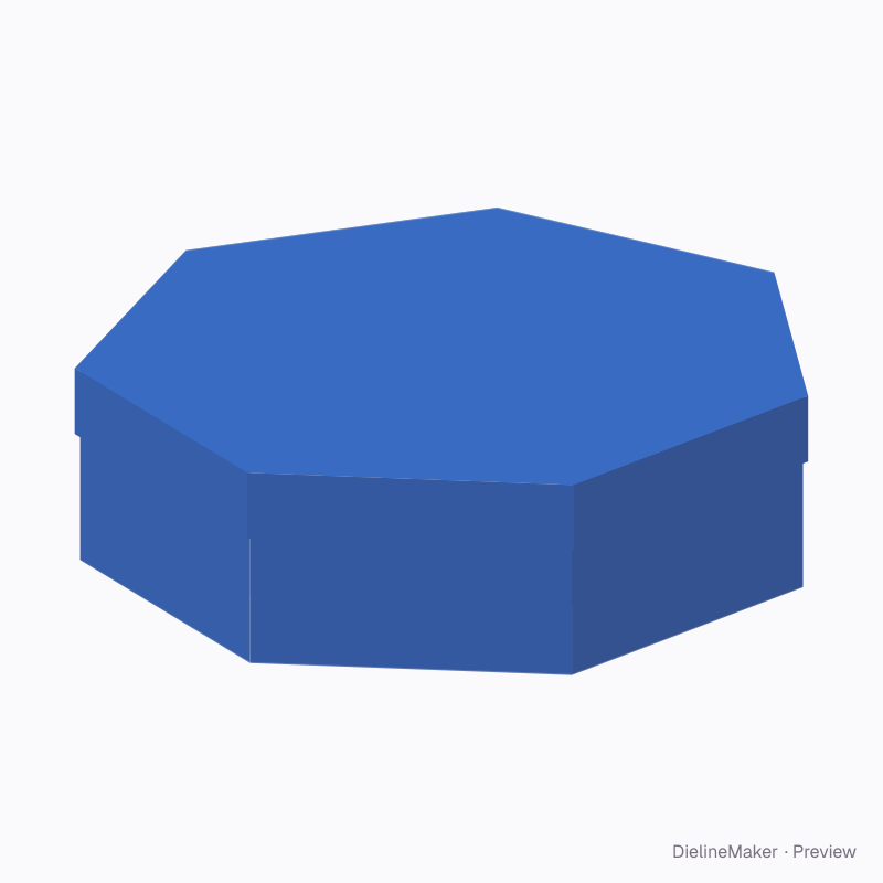 Seven-sided gift tray