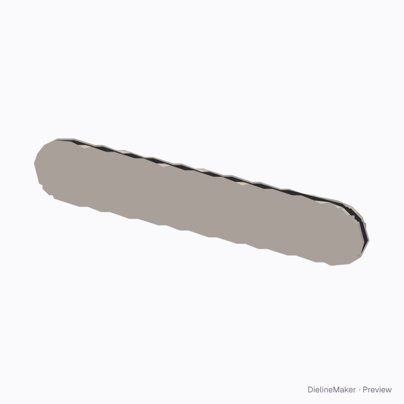Mini straight nail file