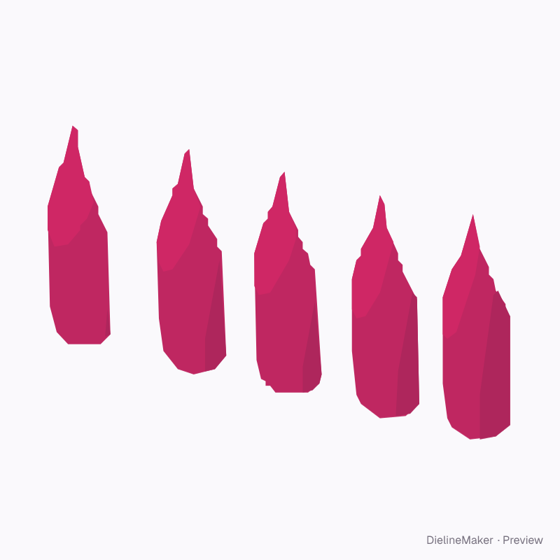 Stiletto nail tips
