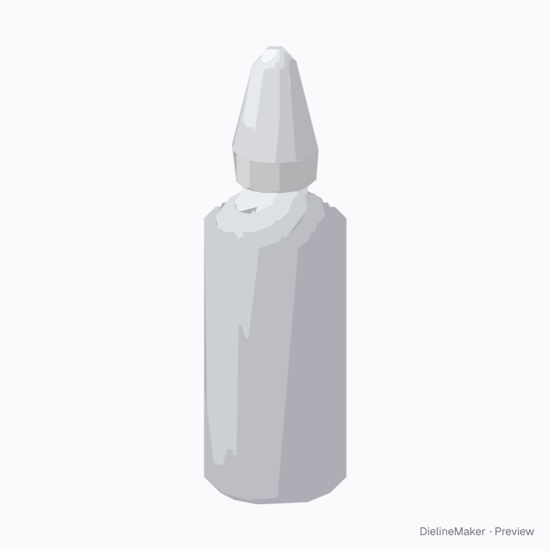 Plastic nasal dropper bottle