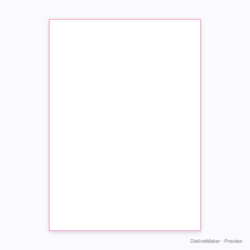 40 ml slimline skincare bottle flat dieline