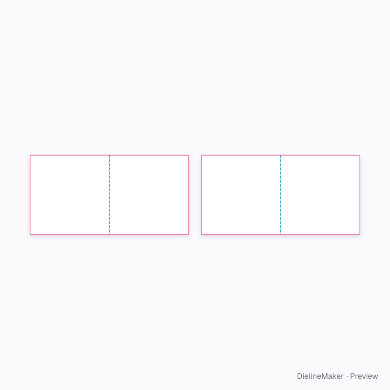 300 mm square arts newspaper flat dieline