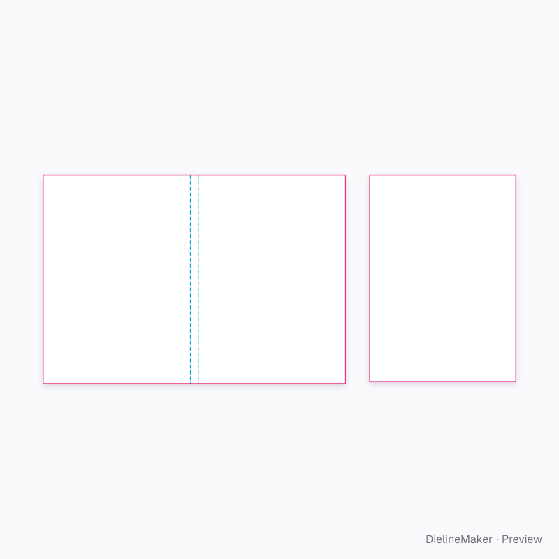 A5 bound notebook artwork area