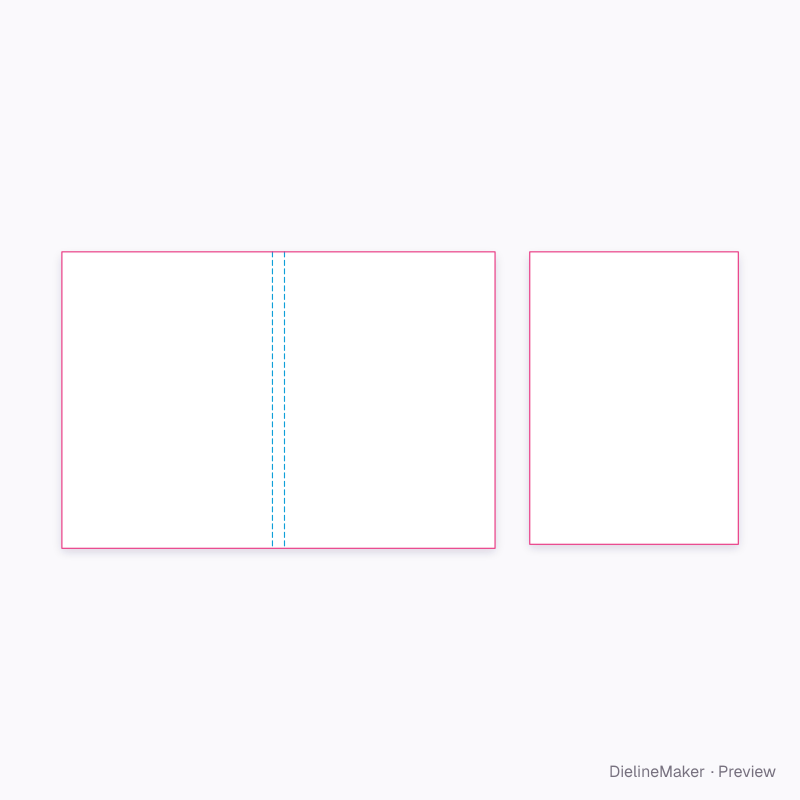 A6 pocket notebook artwork area
