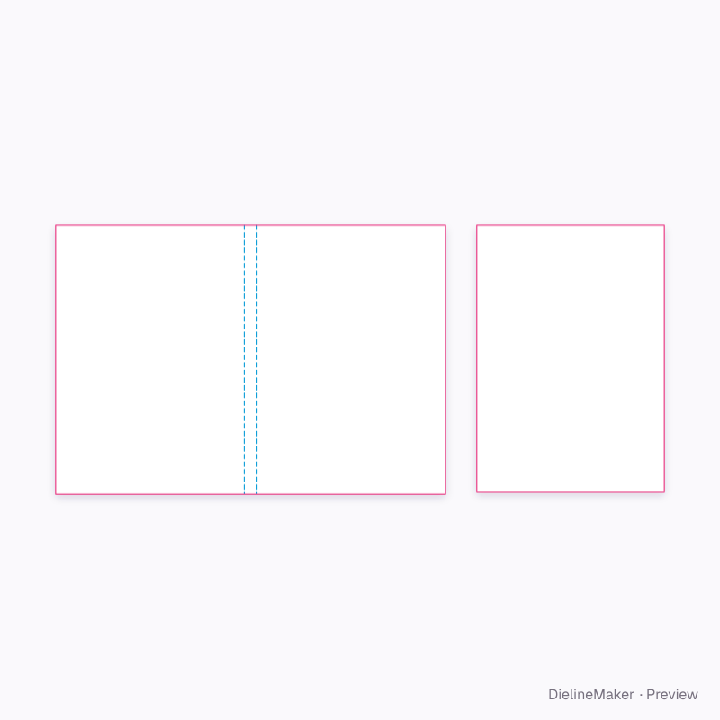 Crown 7 × 10 in bound notebook artwork area