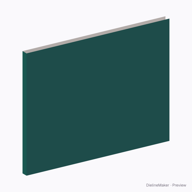 US letter landscape bound notebook