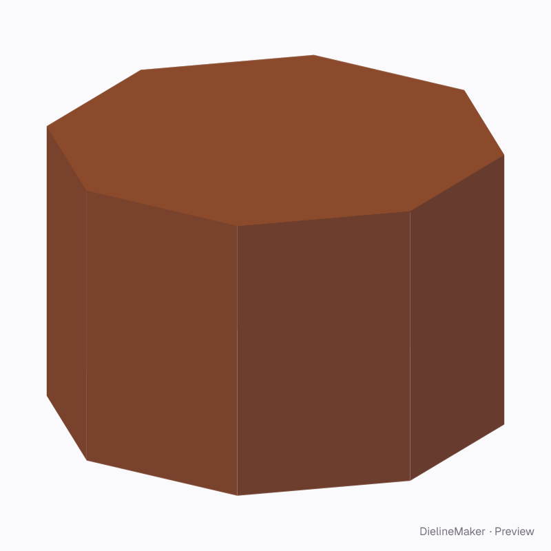 Bath gift polygon carton — Octagon box