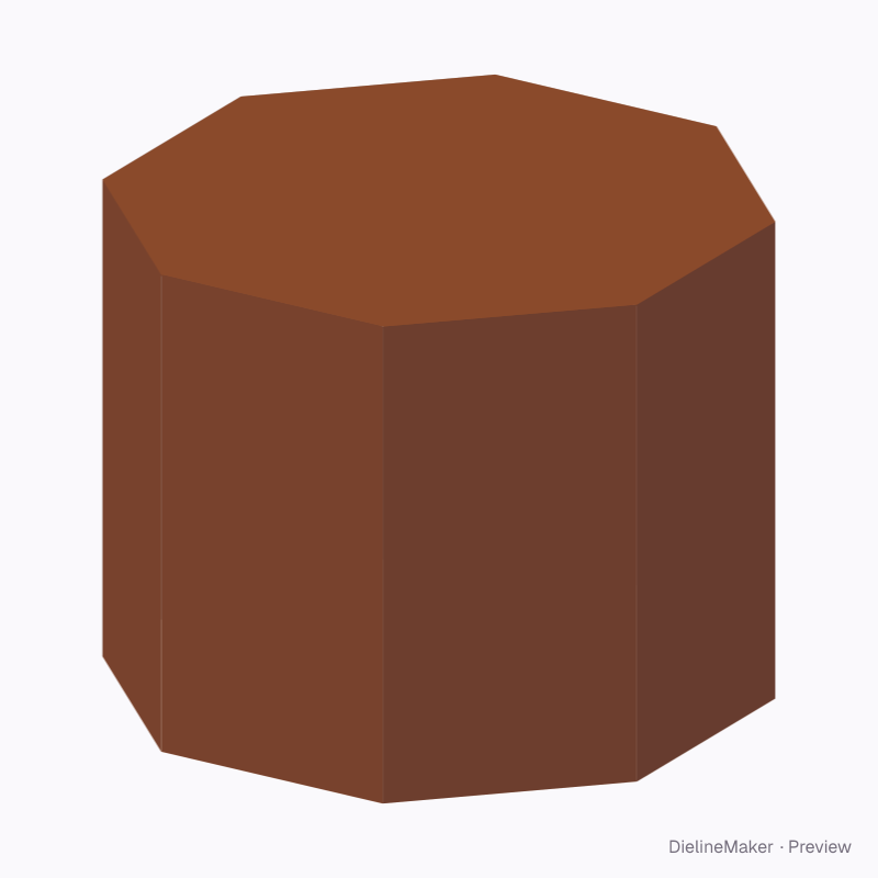 Polygon mini hamper — Octagon box