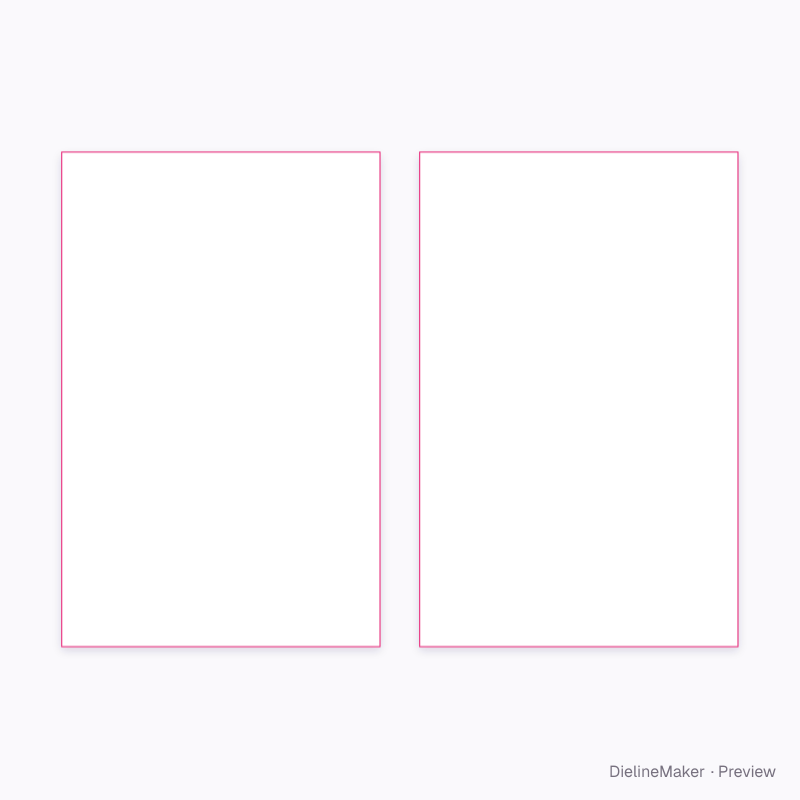 Square 1 L oil can flat dieline