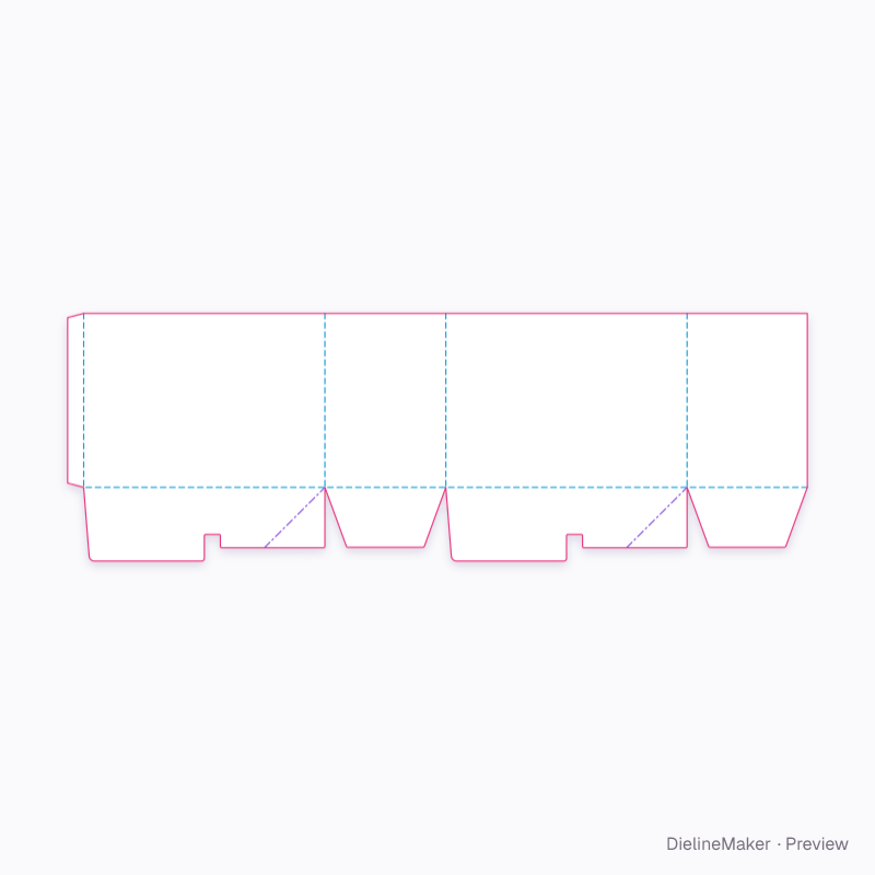 Flat dieline preview