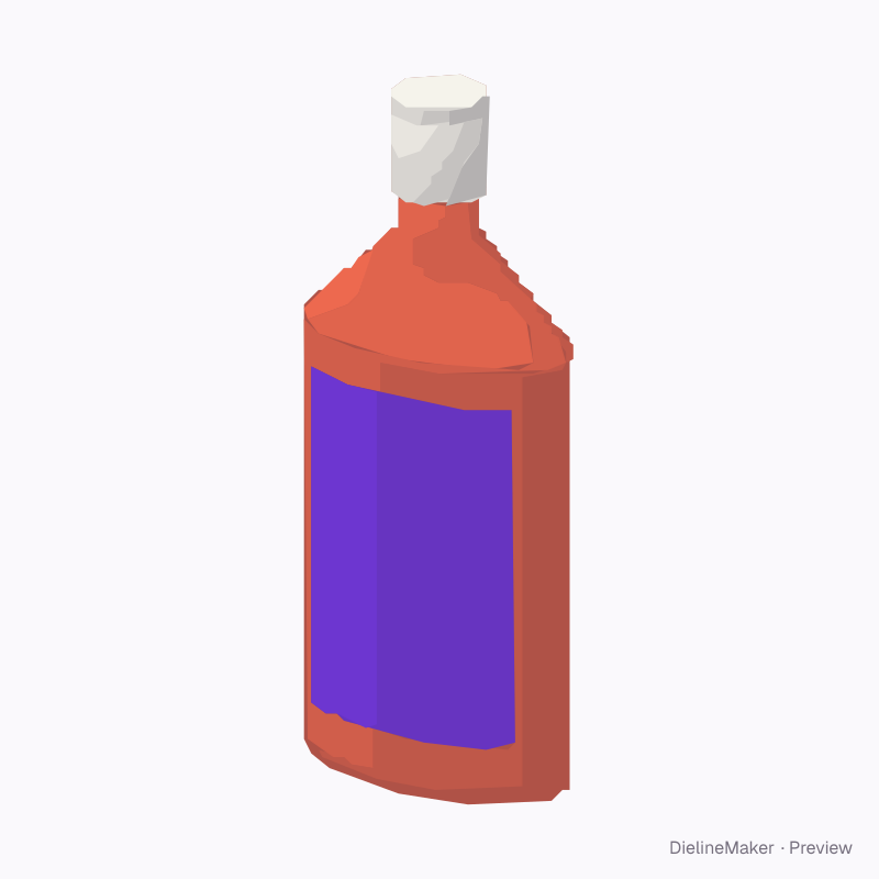 Conditioner oval bottle