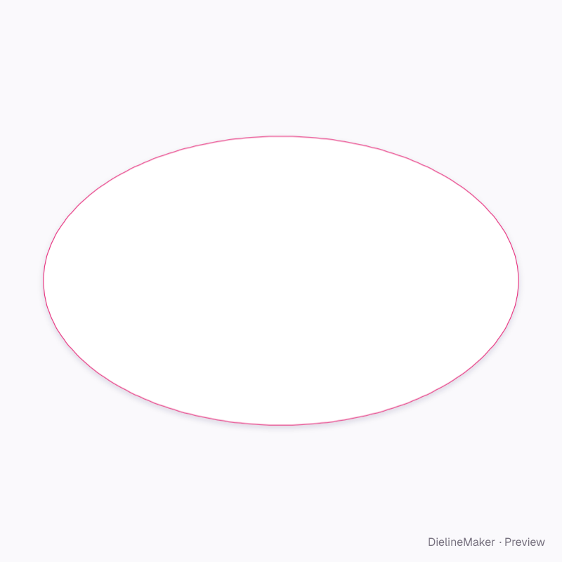 Oval gelato tub 500 ml artwork area