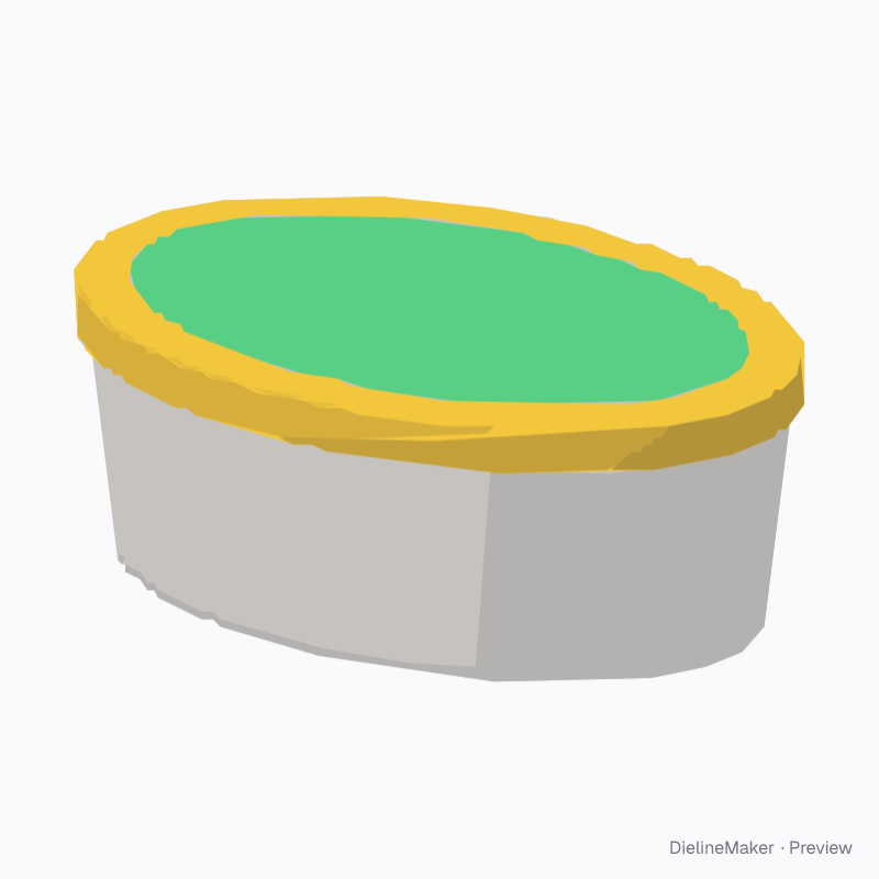 Oval spread tub 250 g
