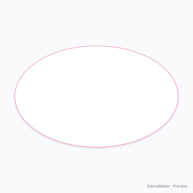 Oval snap-lid food tub artwork area