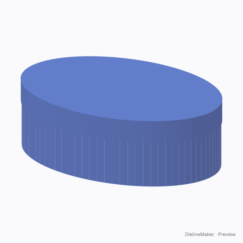 Oval keepsake box