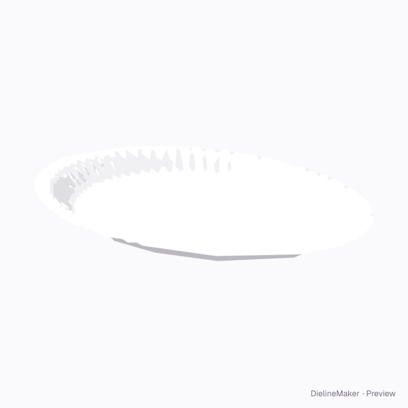 Oval paper platter 12 in