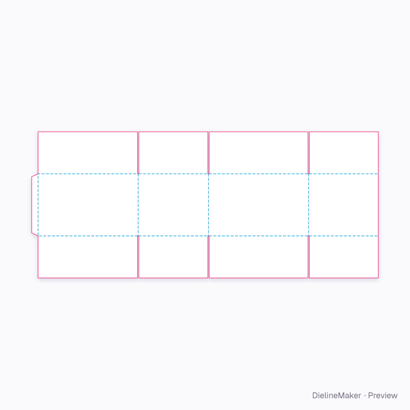 Flat dieline preview