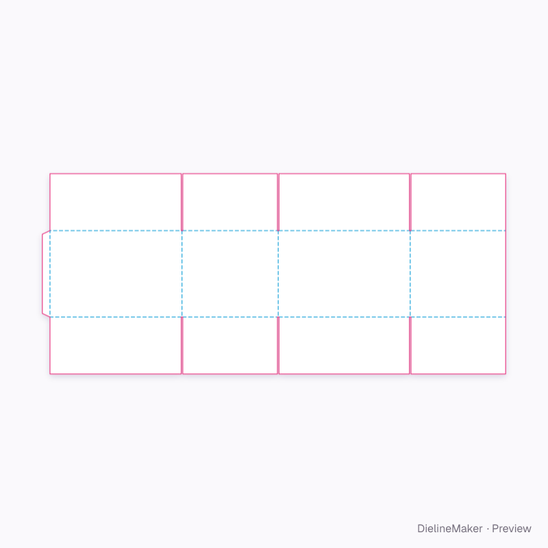 Flat dieline preview