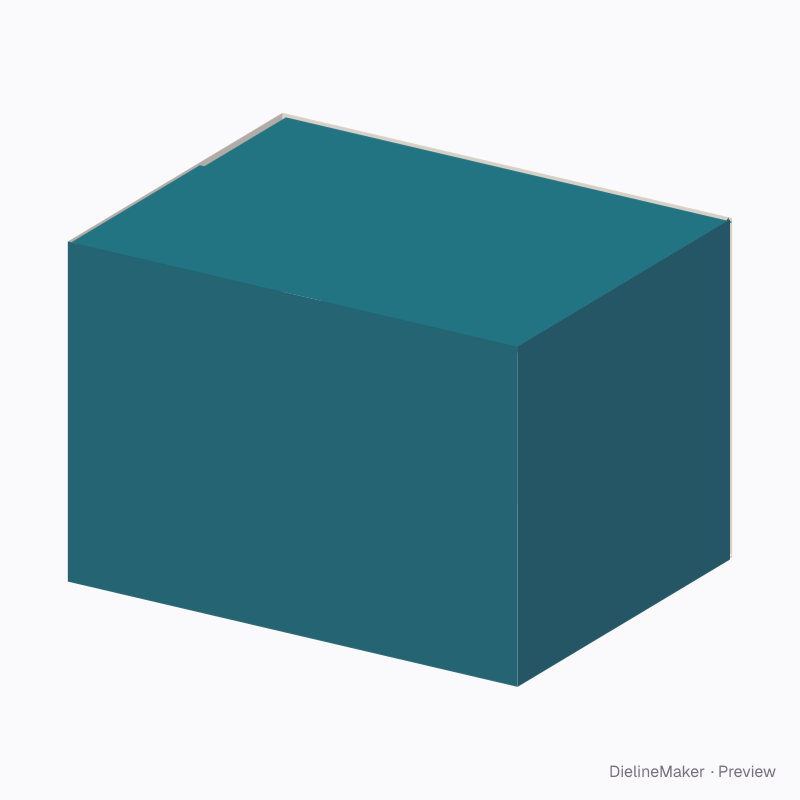 Archive storage carton — Overlap slotted box