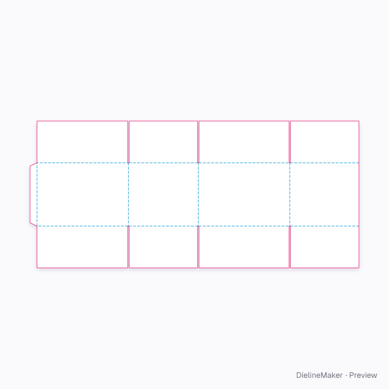 Flat dieline preview