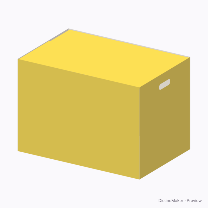 Double-wall overlap carton 600×400×400