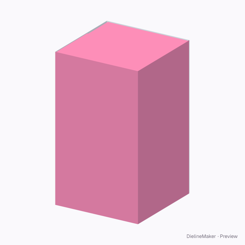 Tall overlap carton 300×300×500
