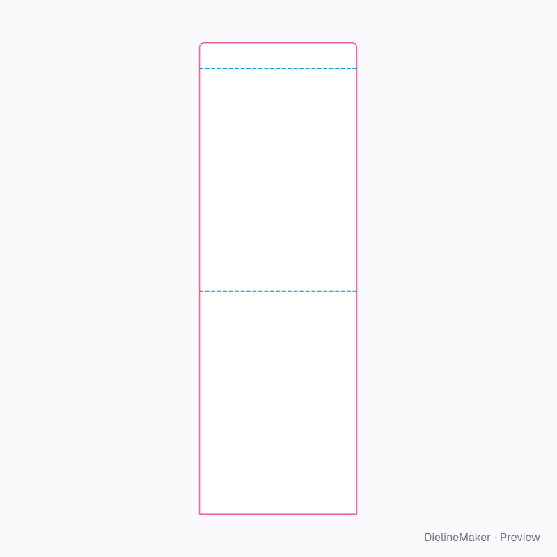 Metallic bubble mailer flat dieline