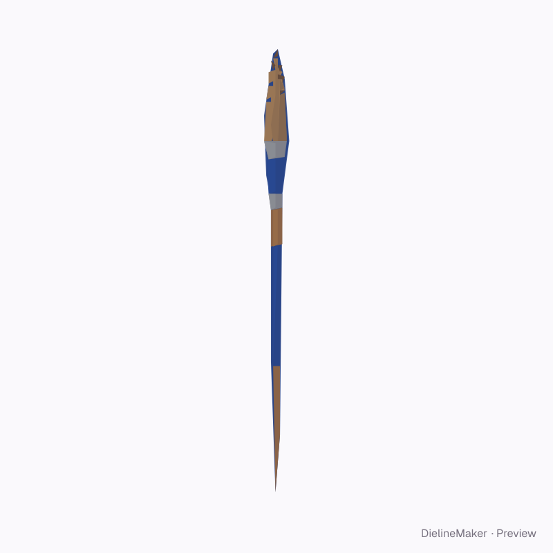 Round watercolour brush