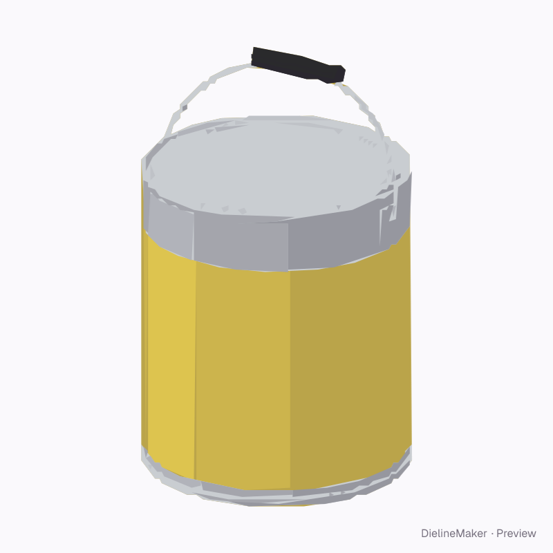 One-litre-style paint can
