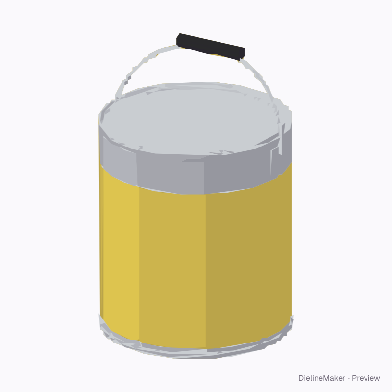 Medium paint can