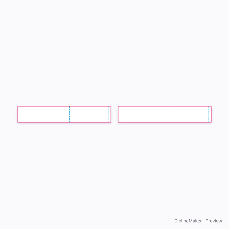 800 × 600 mm half-pallet skirt flat dieline