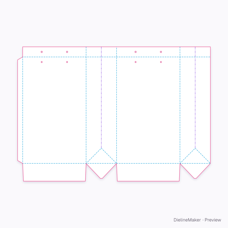 Florist bag flat dieline