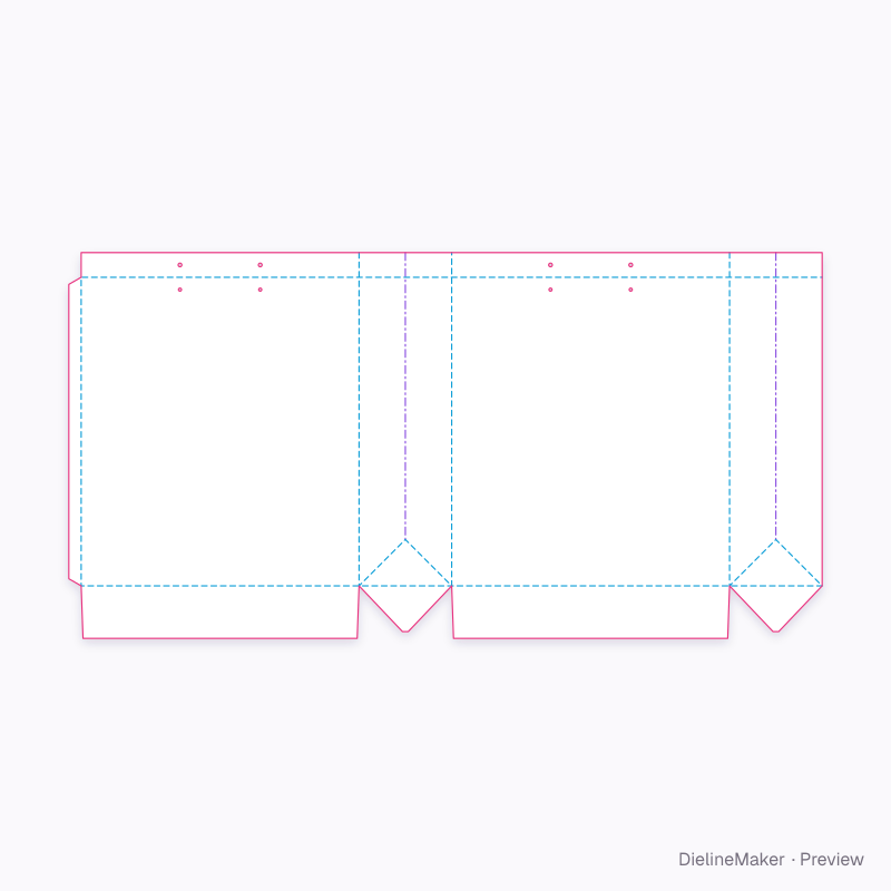 Flat dieline preview