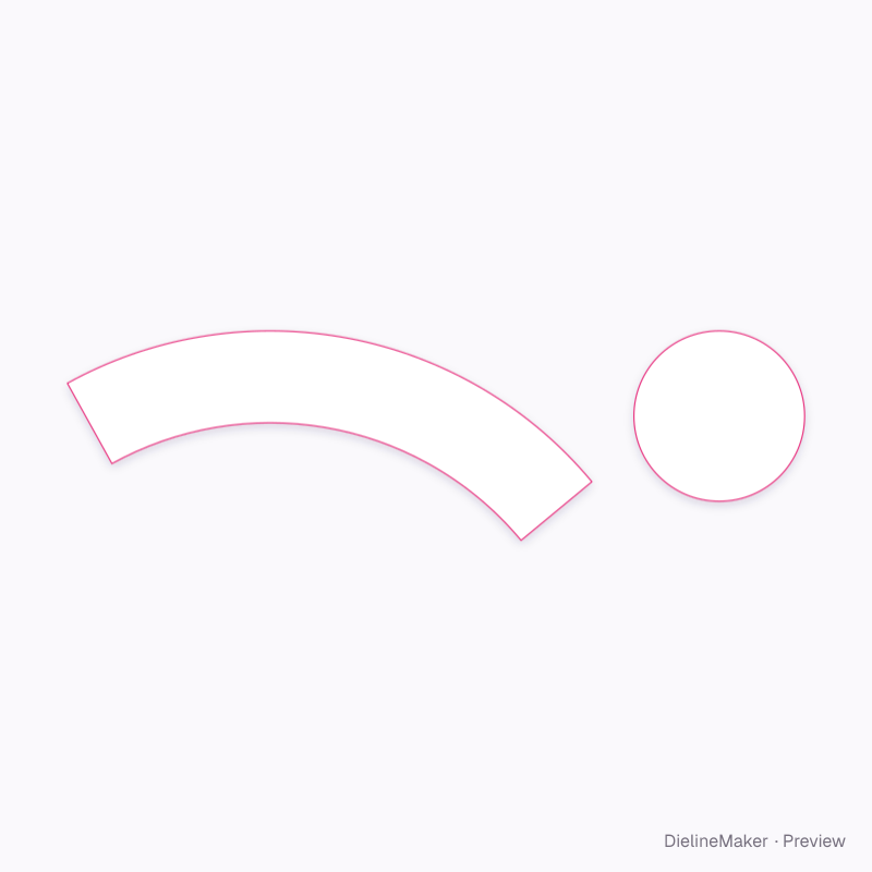 100 × 50 mm paper soup & salad bowl flat dieline