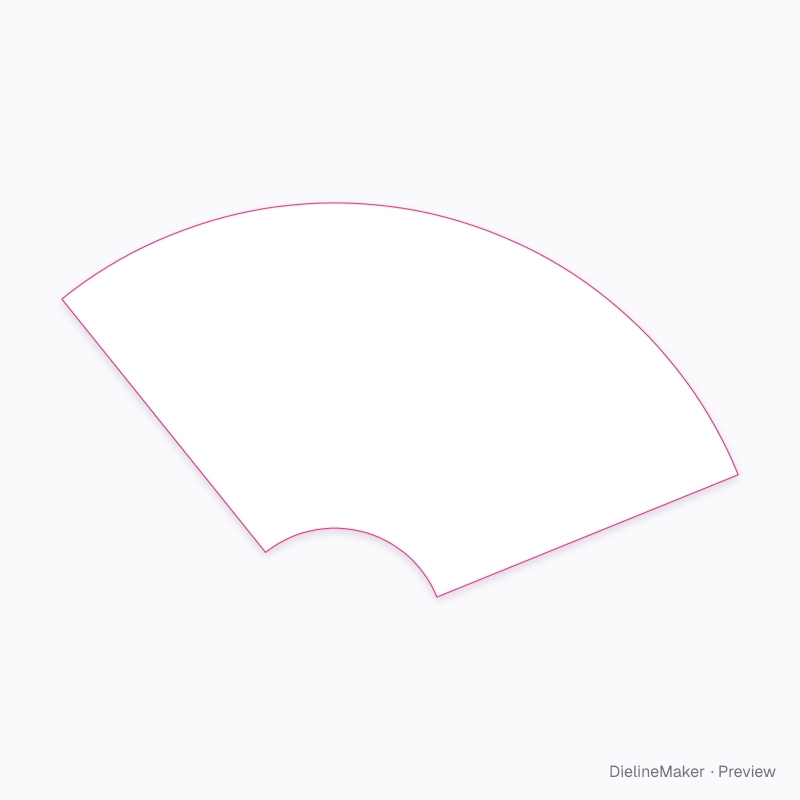 Crêpe holder flat dieline