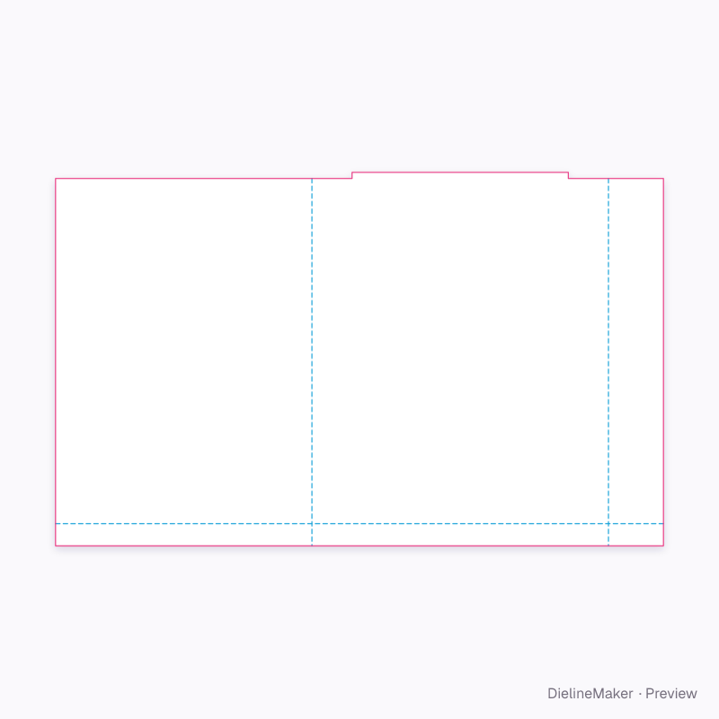 Paper deli satchel flat dieline